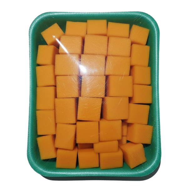 Bandeja de calabaza cubos