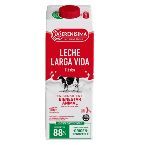 Leche clasica larga vida serenisima 1L