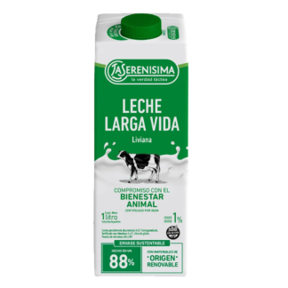 Leche liviana larga vida serenisima 1L