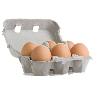 1/2 docena huevo color