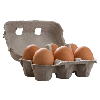 1/2 docena huevo color