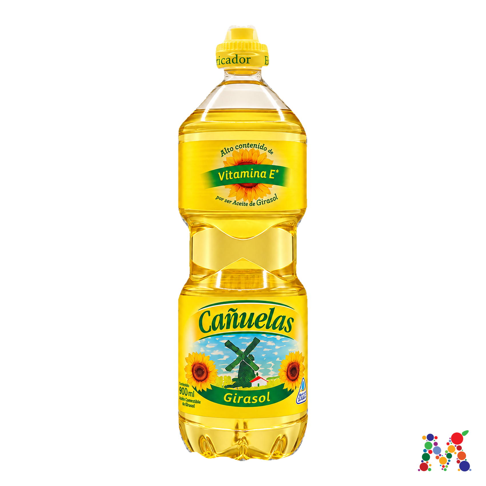 aceite de girasol cañuelas 900ml: imagen 1