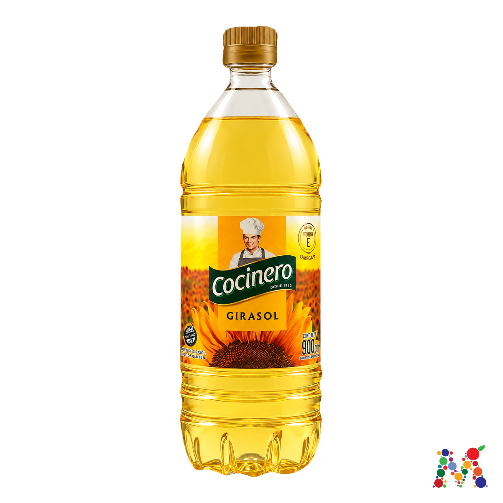 aceite de girasol cocinero 900ml: imagen 1