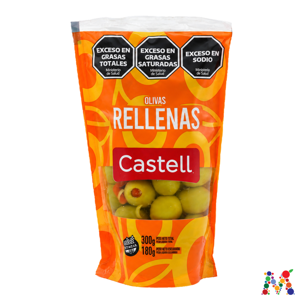 aceitunas castell rellenas 300g