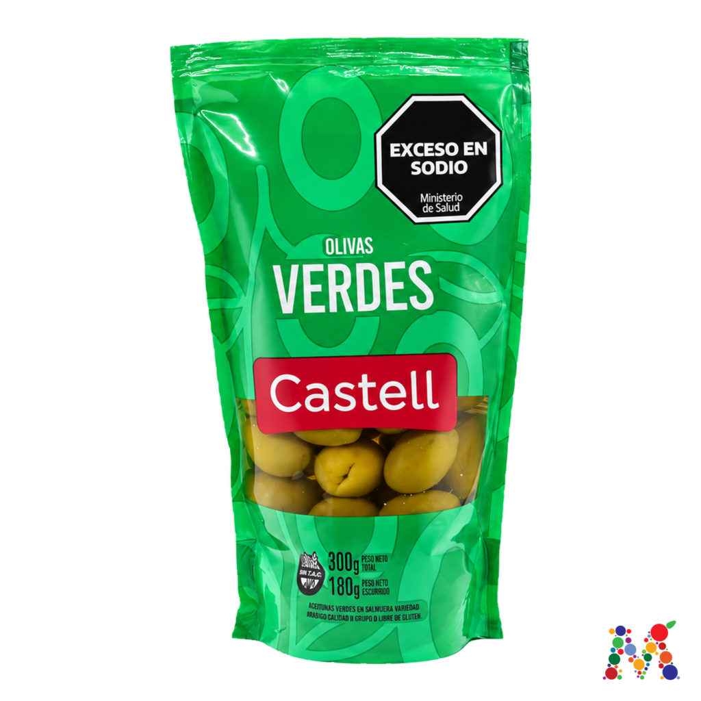 aceitunas castell verdes 300g