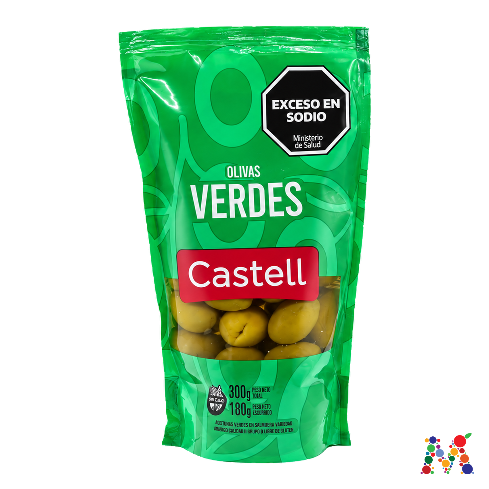 aceitunas castell verdes 300g: imagen 1