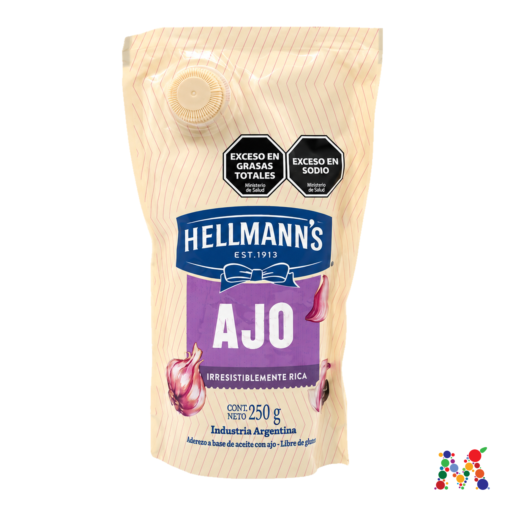 aderezo hellmanns ajo 250g: imagen 1