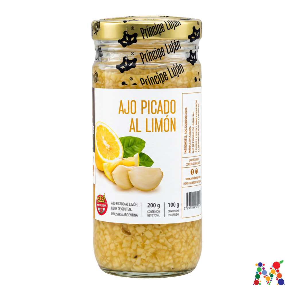 ajo picado principe lujan al limon 200g