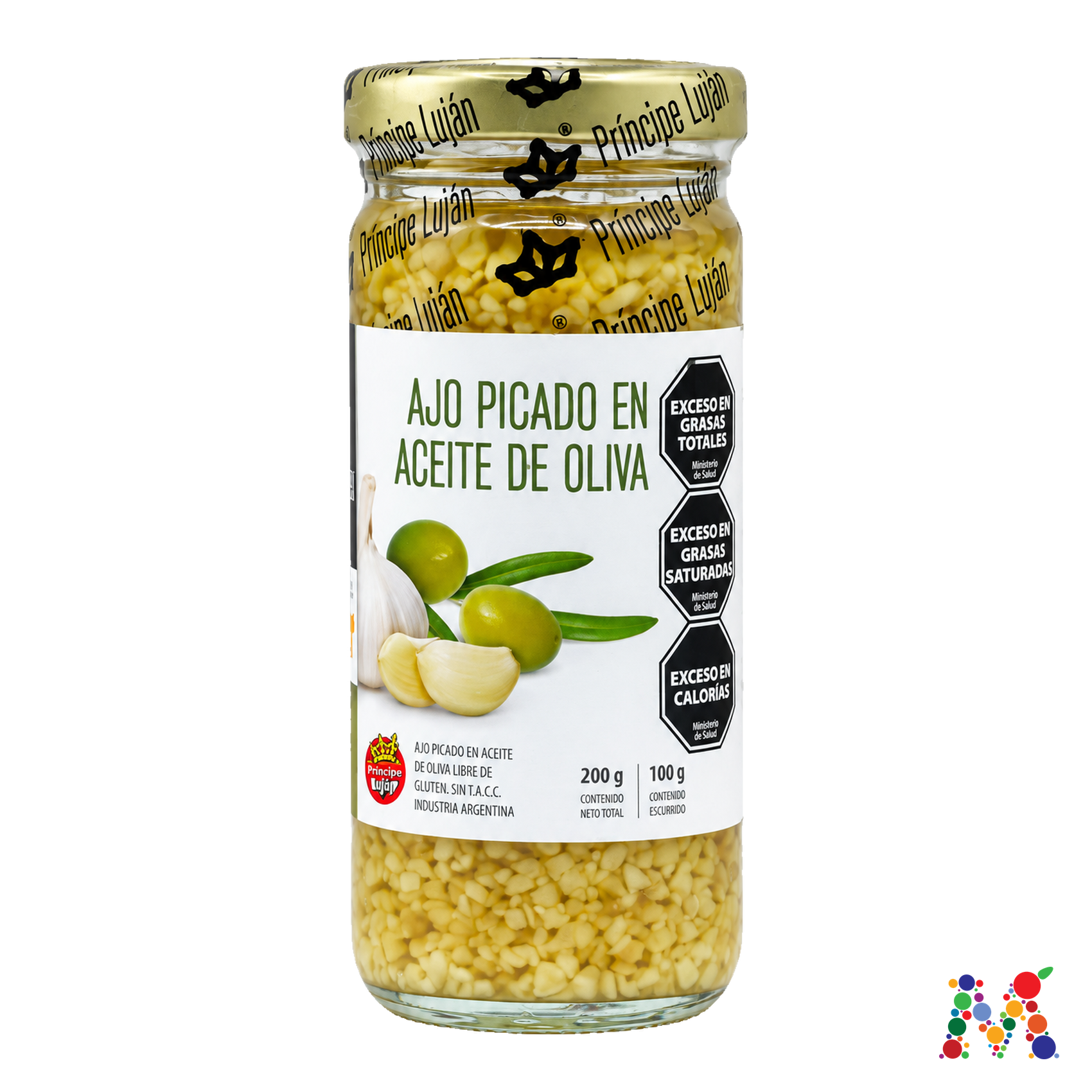 ajo picado principe lujan en aceite de oliva 200g: imagen 1