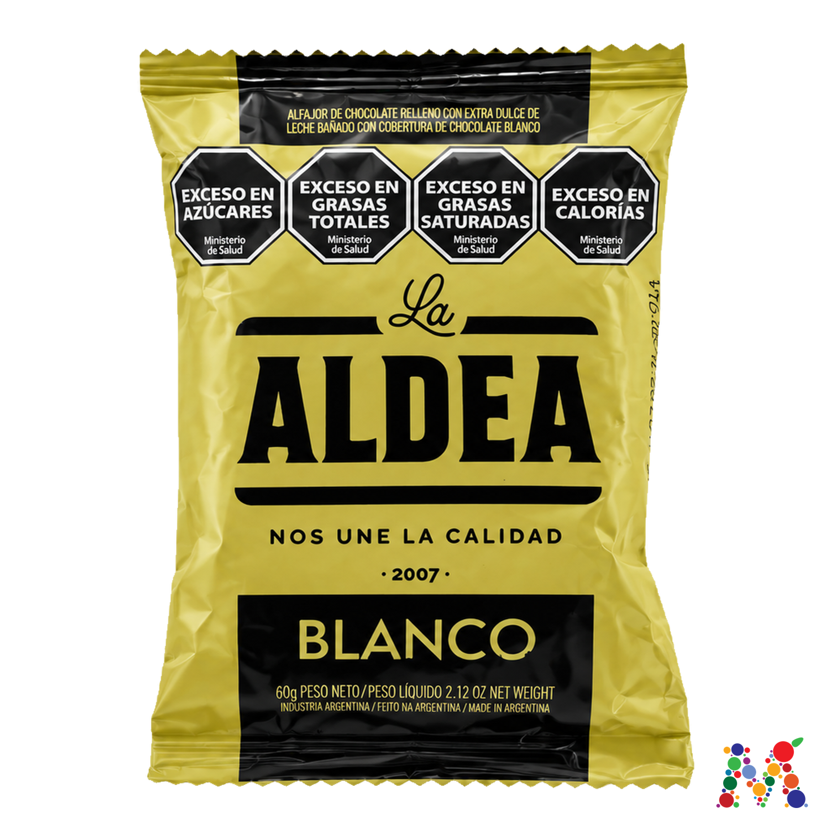 alfajor la aldea blanco 60g: imagen 1