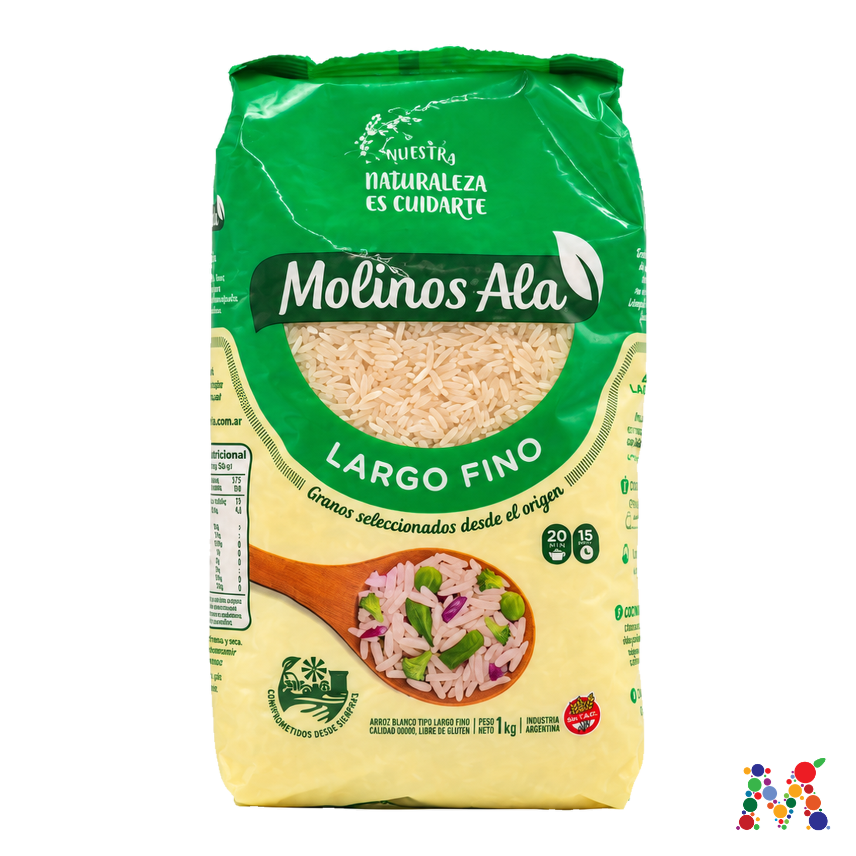 arroz molinos ala largo fino 1kg: imagen 1