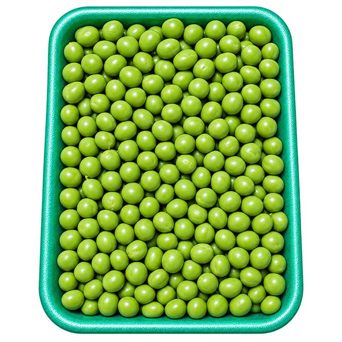 Bandeja de arvejas