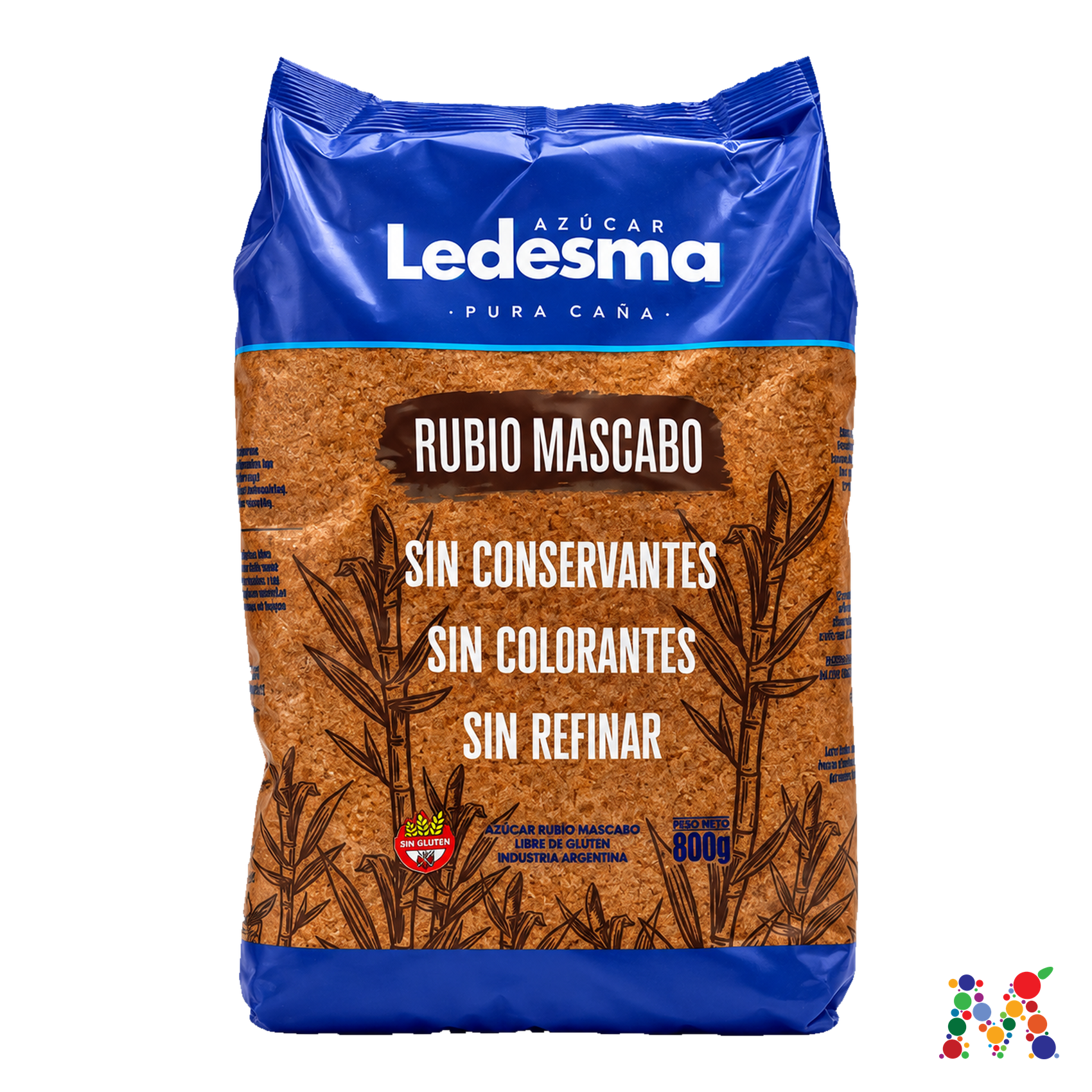azucar ledesma rubio mascabo 800g: imagen 1