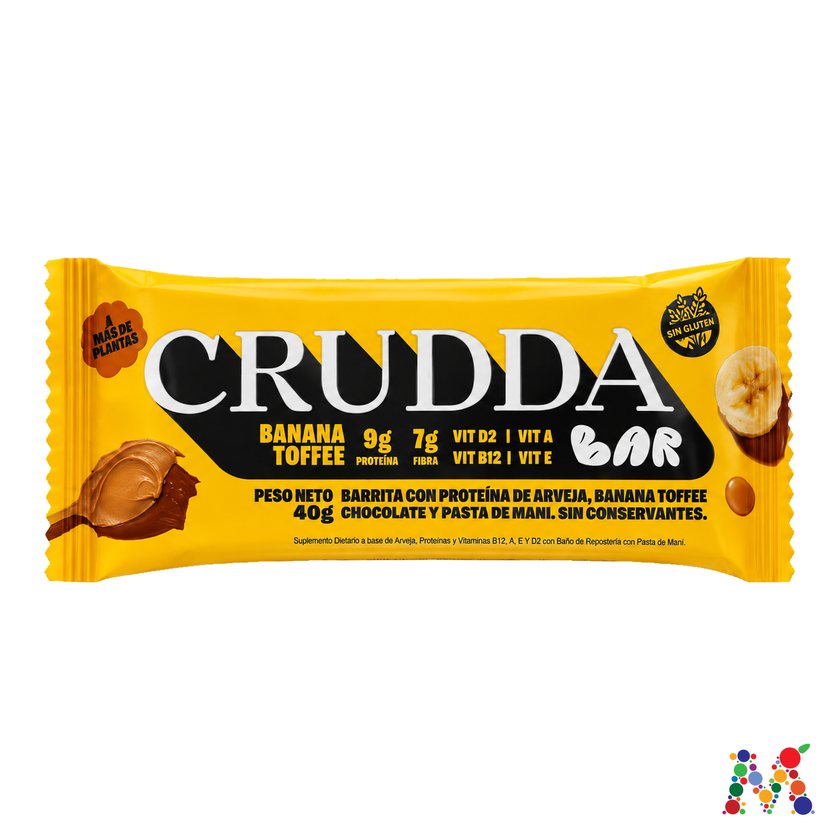 barra crudda banana toffee 40g: imagen 1