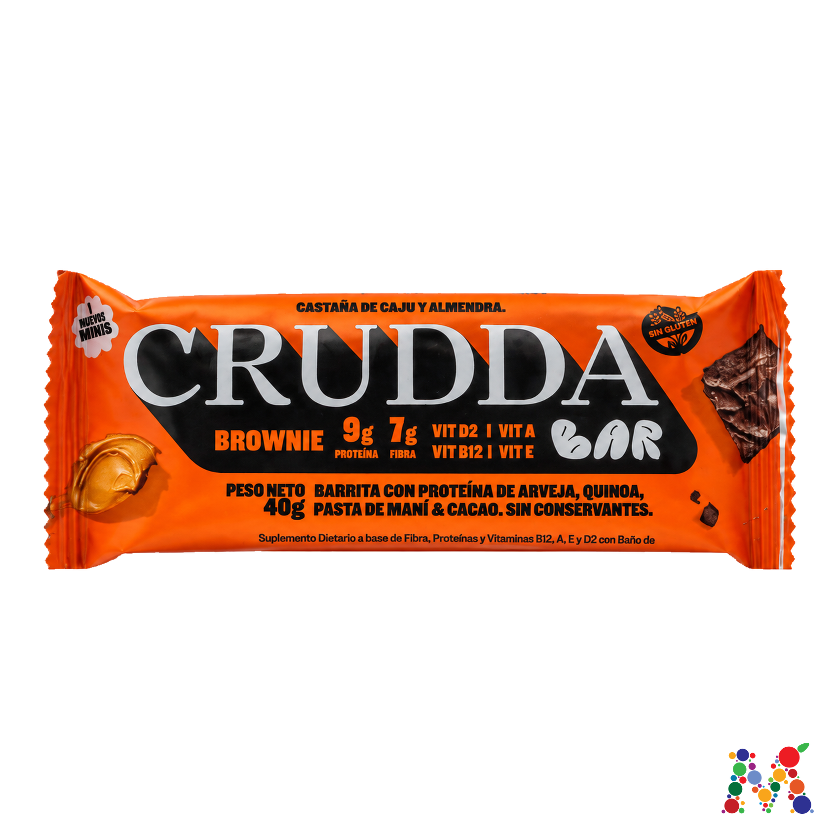barra crudda brownie 40g: imagen 1