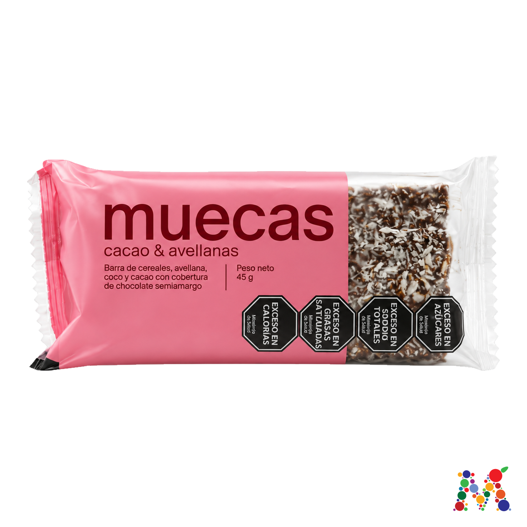 barra de cereal muecas cacao y avellanas 45g: imagen 1