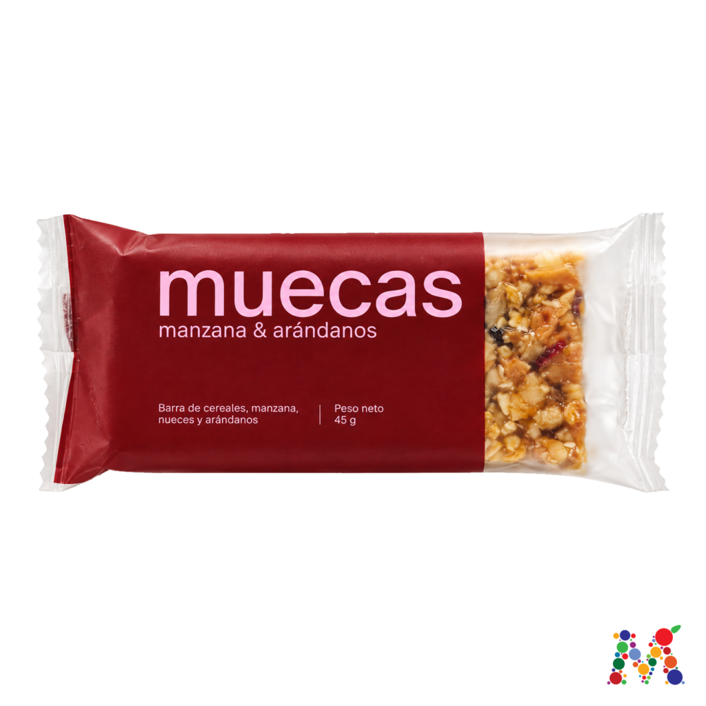 barra de cereal muecas manzana y arandanos 45g