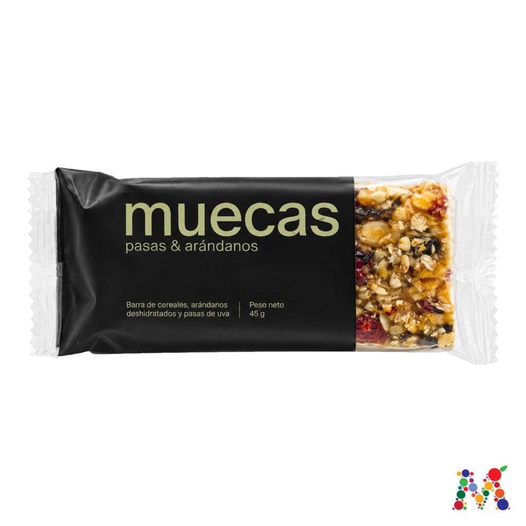 barra de cereal muecas pasas y arandanos 45g