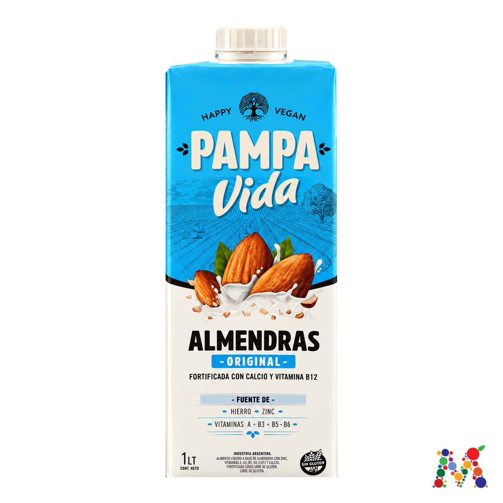 bebida de almendras pampa vida original 1l: imagen 1