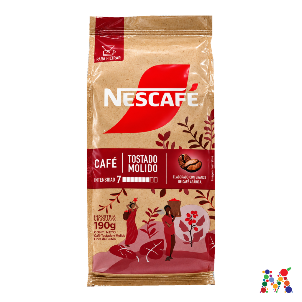 cafe nescafe tostado molido 190g