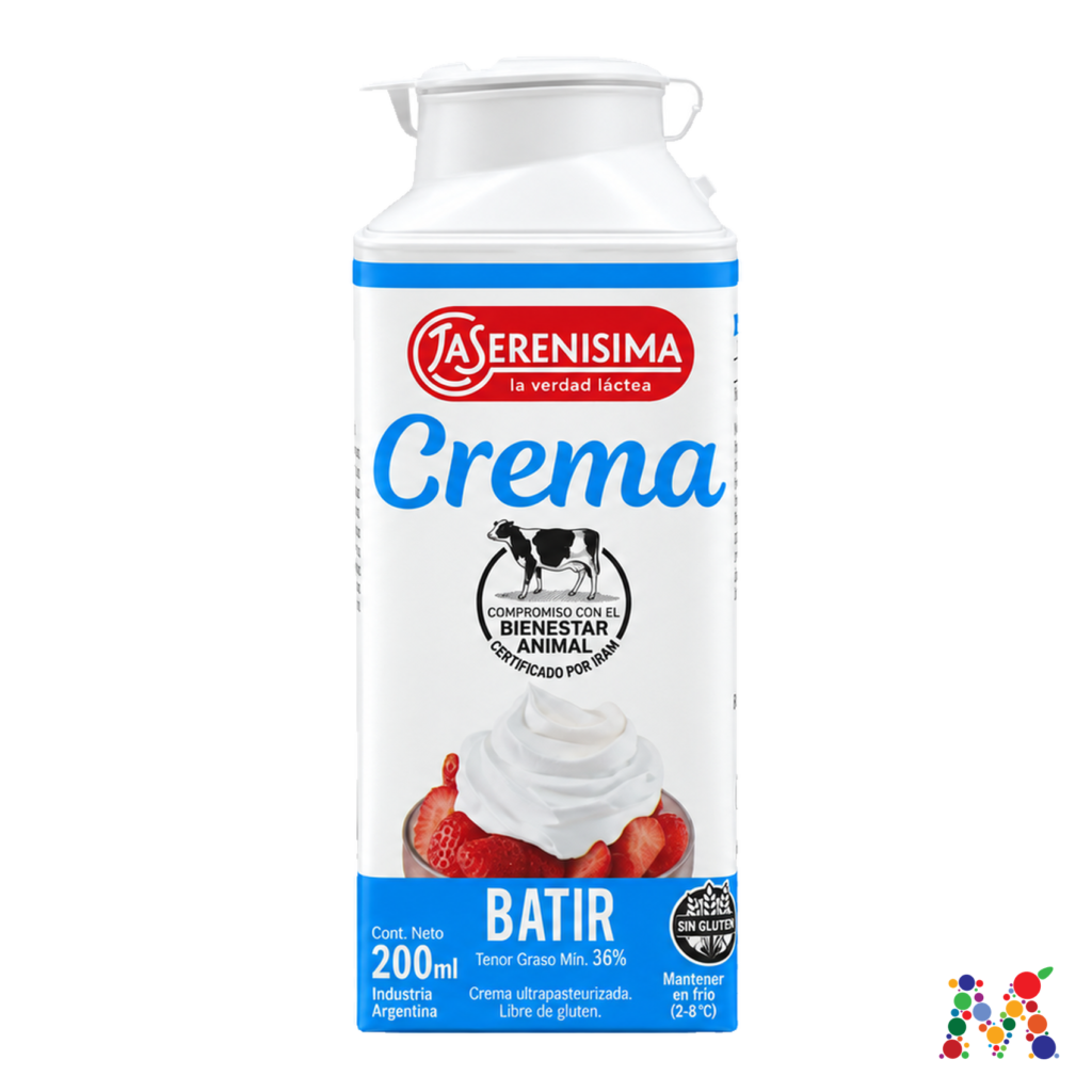 crema la serenisima para batir 200ml