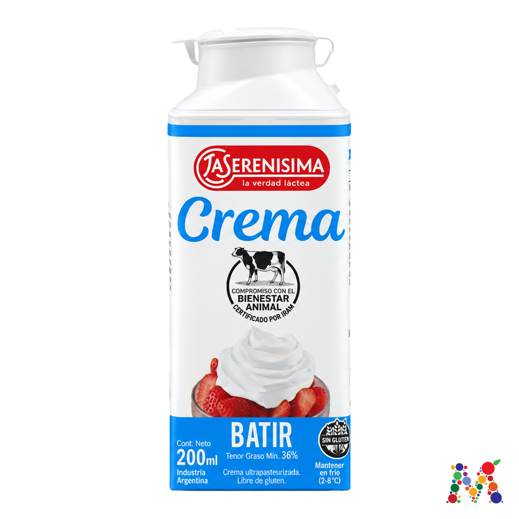 crema la serenisima para batir 200ml: imagen 1