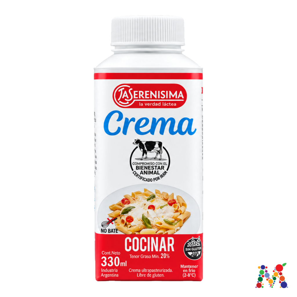 crema la serenisima para cocinar 330ml