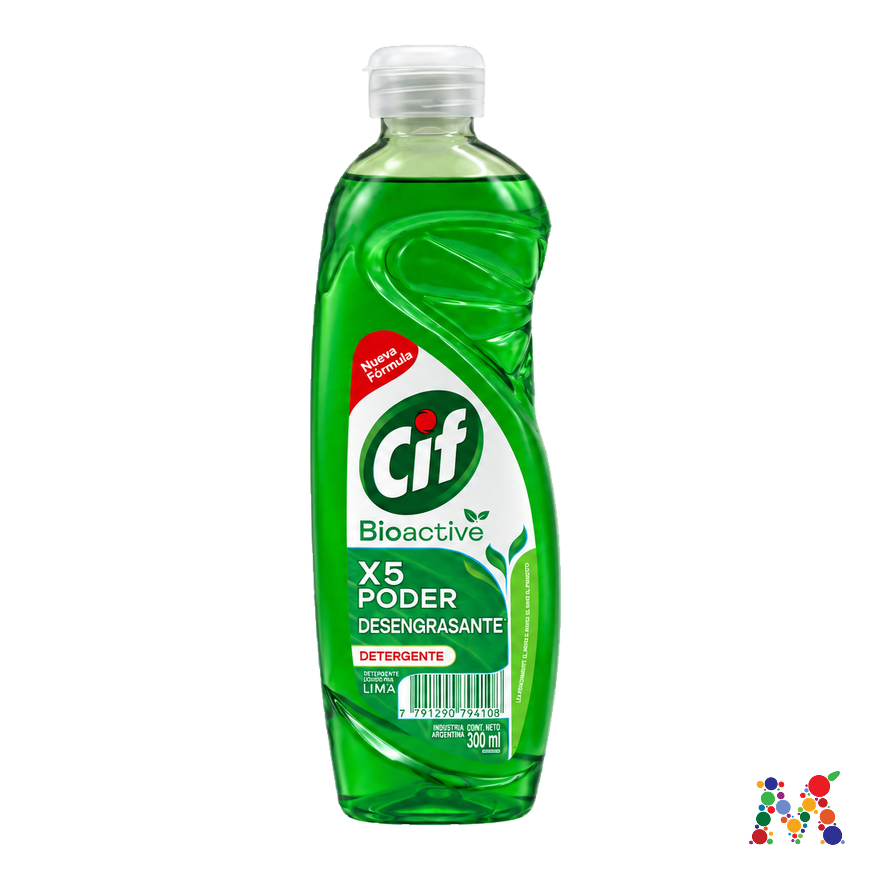 detergente cif bioactive lima 300ml: imagen 1