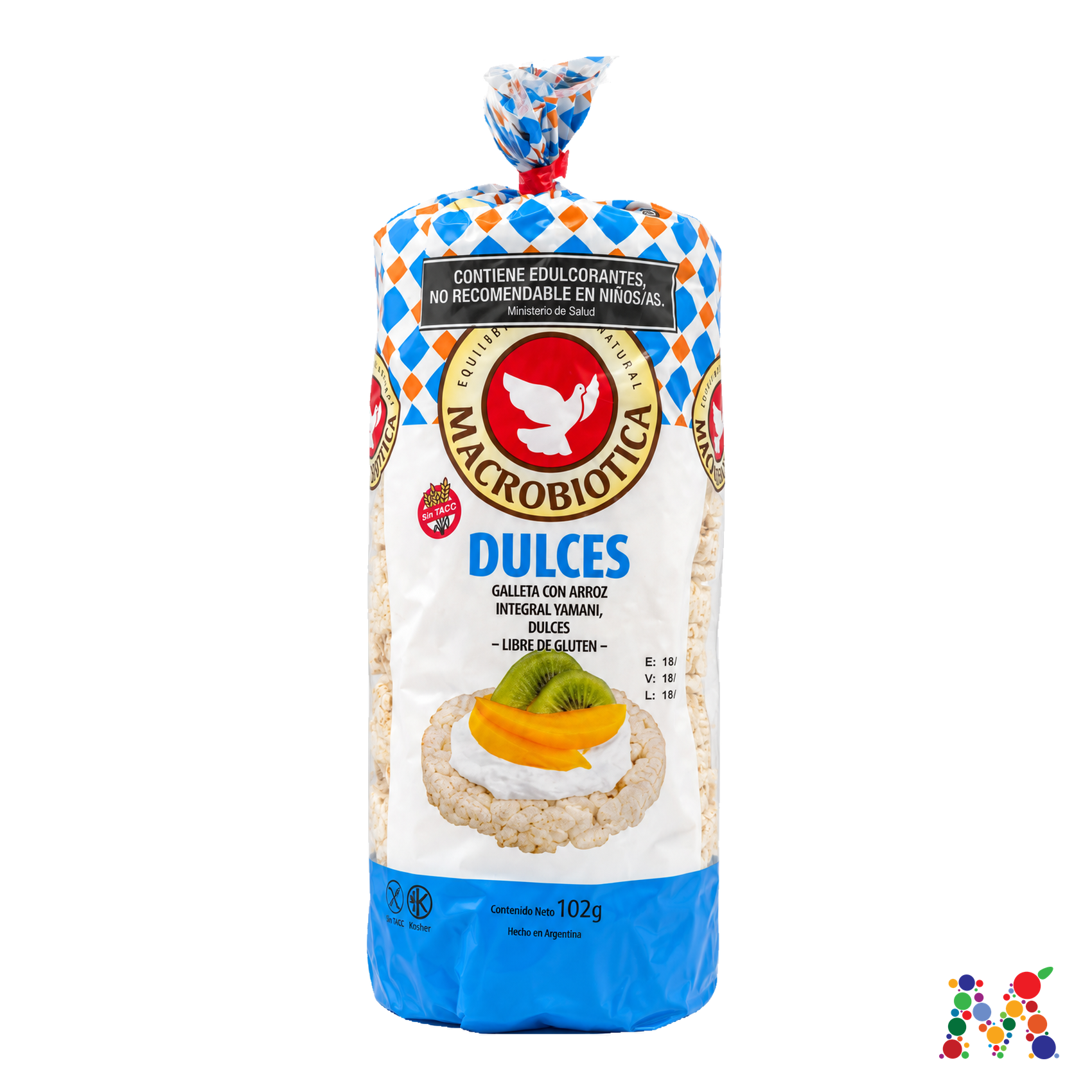 galletas de arroz macrobiotica dulces 102g: imagen 1