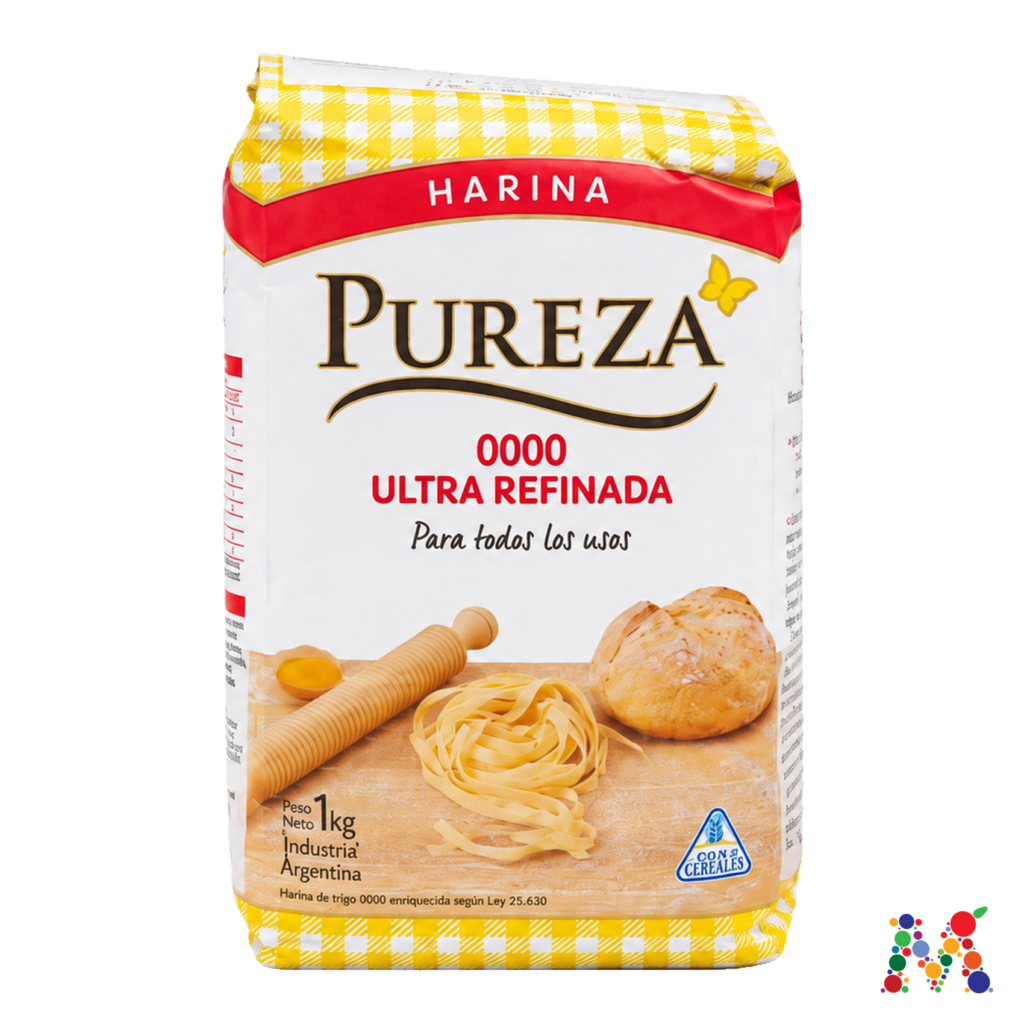 harina pureza 0000 ultra refinada 1kg