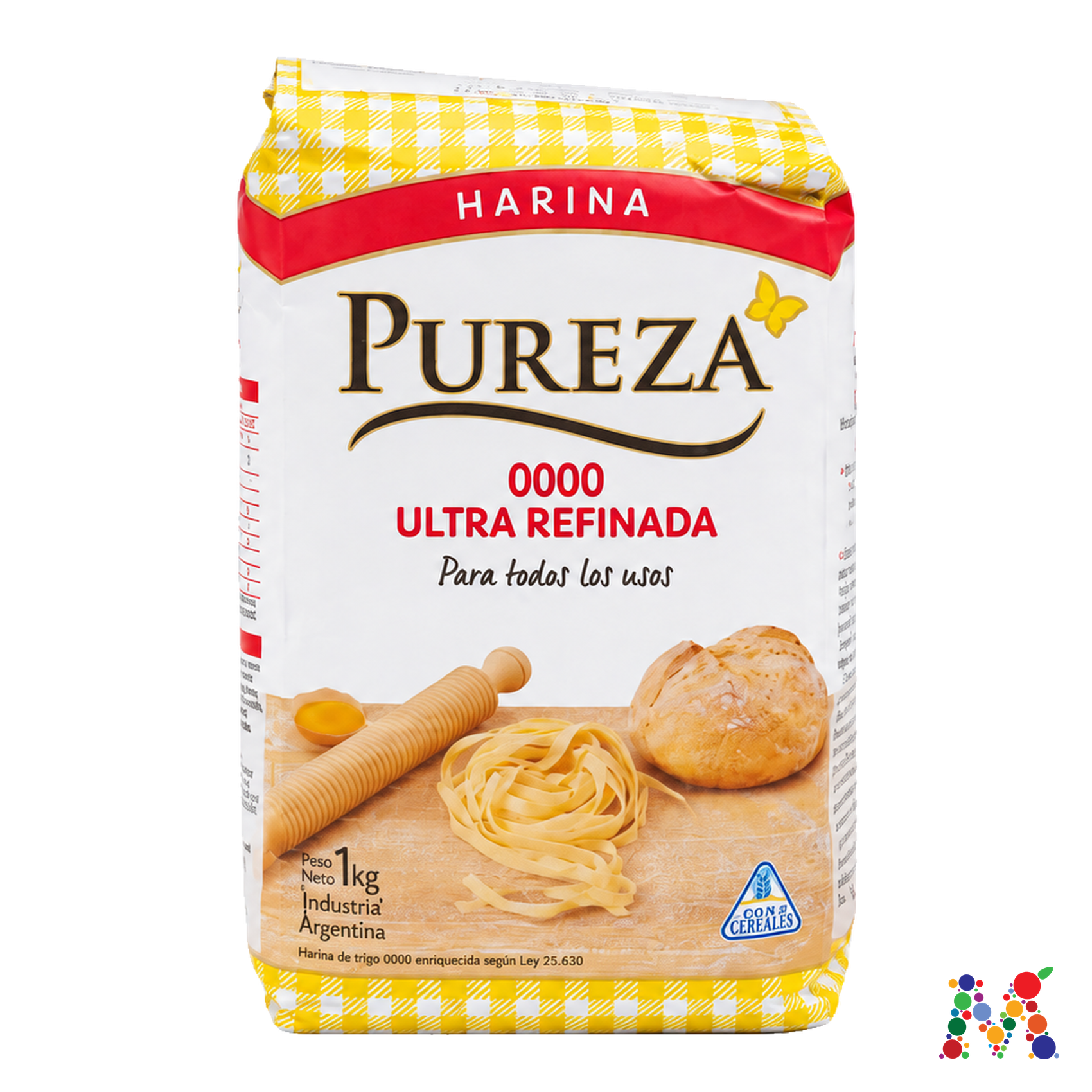 harina pureza 0000 ultra refinada 1kg: imagen 1