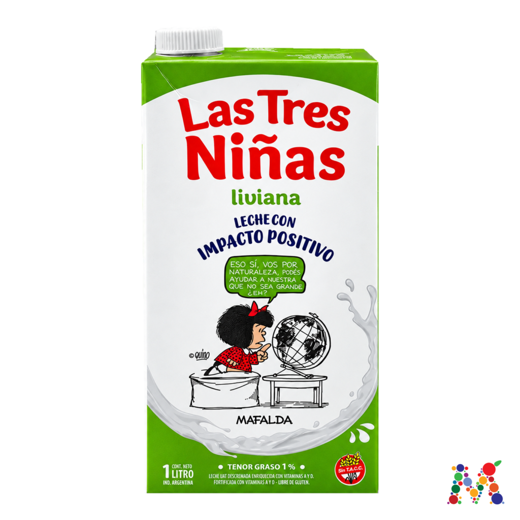 leche las tres niñas liviana 1l