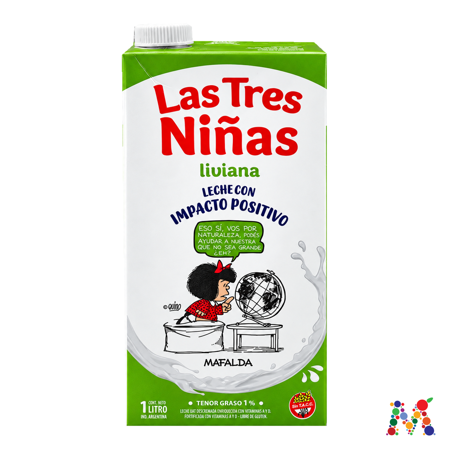 leche las tres niñas liviana 1l: imagen 1