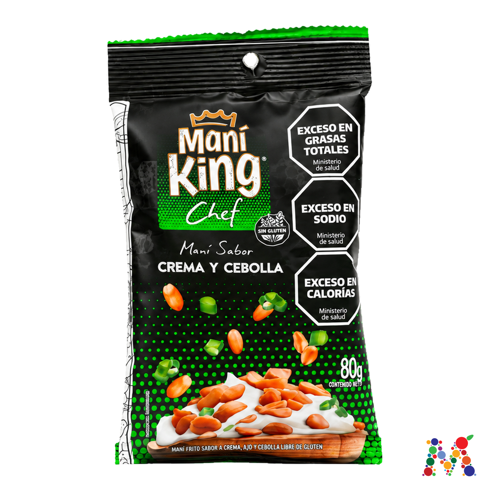 mani king chef crema y cebolla 80g: imagen 1
