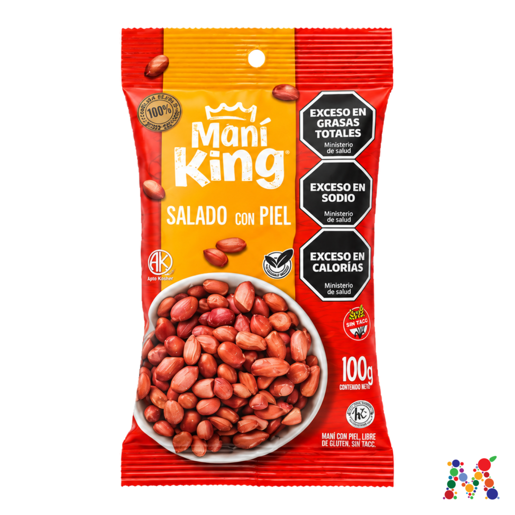 mani king salado con piel 100g
