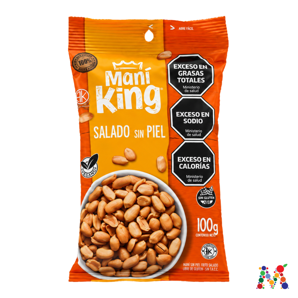 mani king salado sin piel 100g