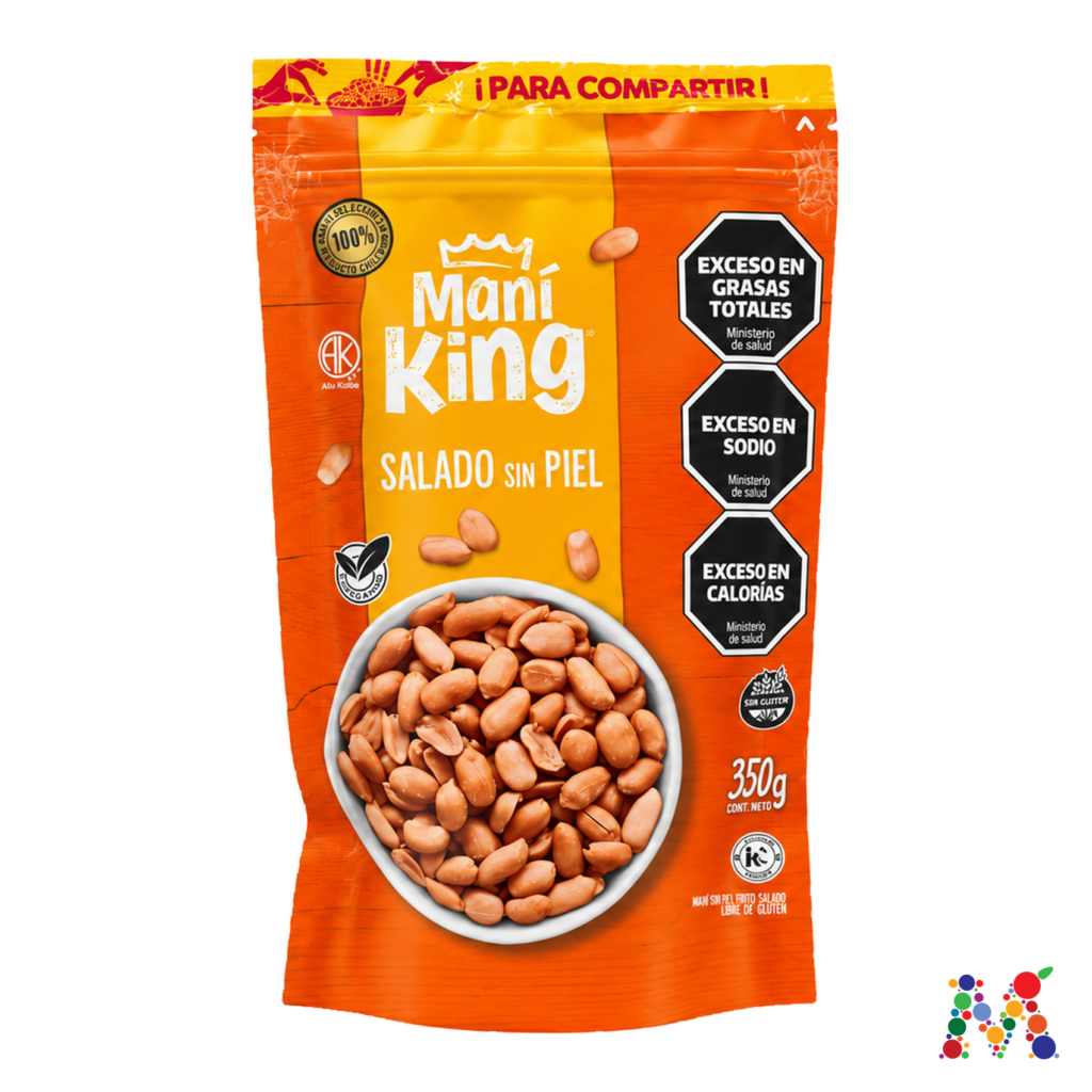 mani king salado sin piel 350g