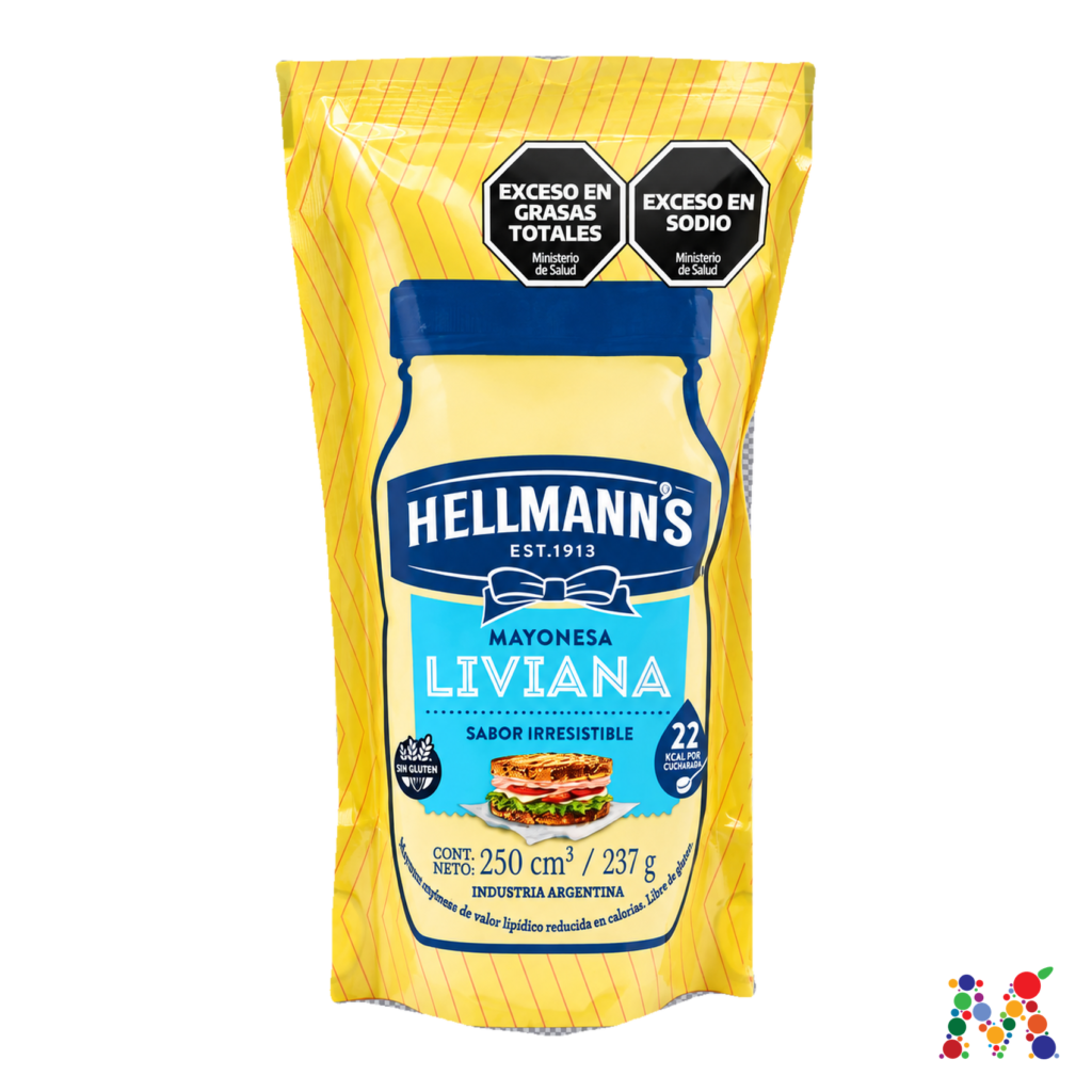 mayonesa hellmanns liviana 237g
