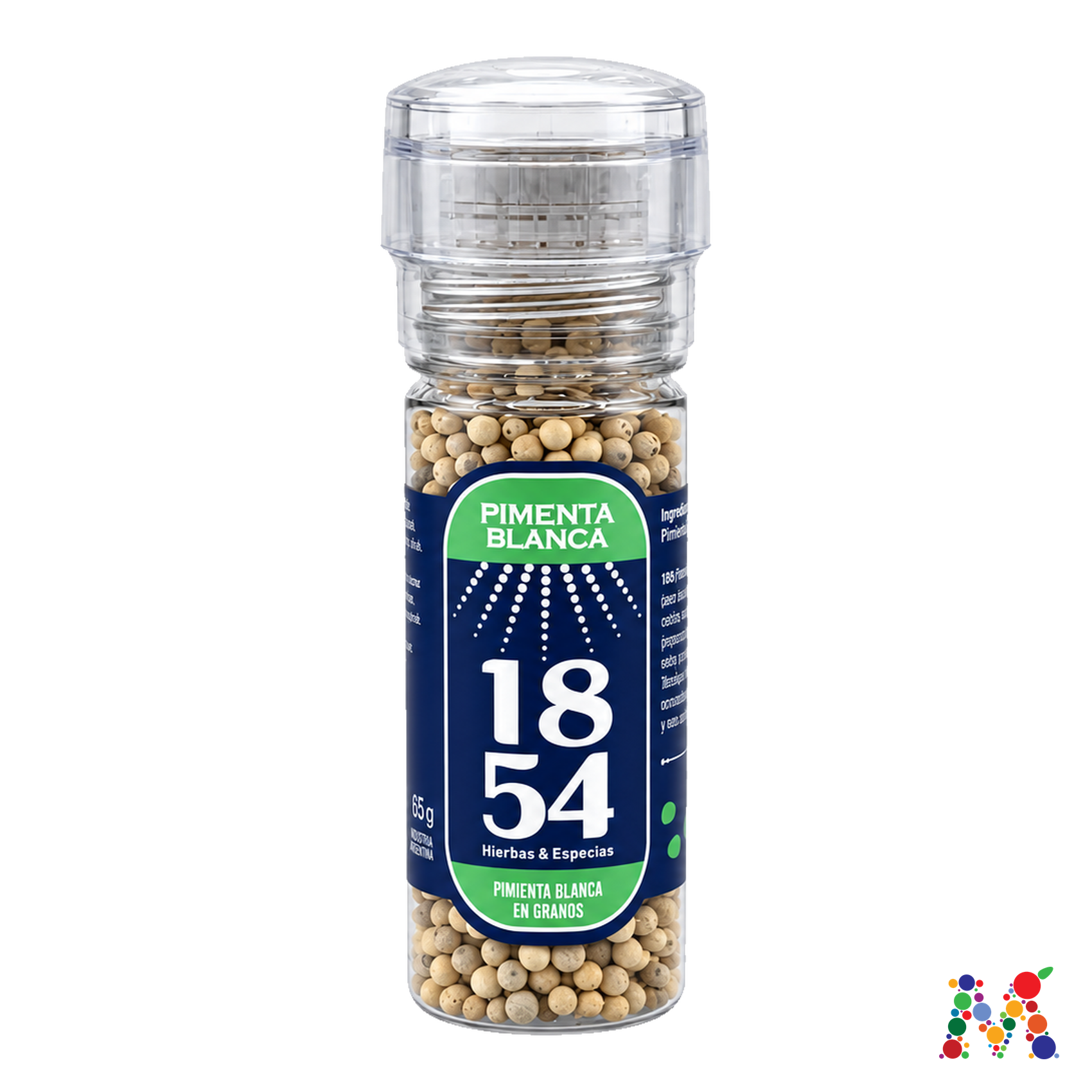 molinillo 1854 pimienta blanca 65g: imagen 1