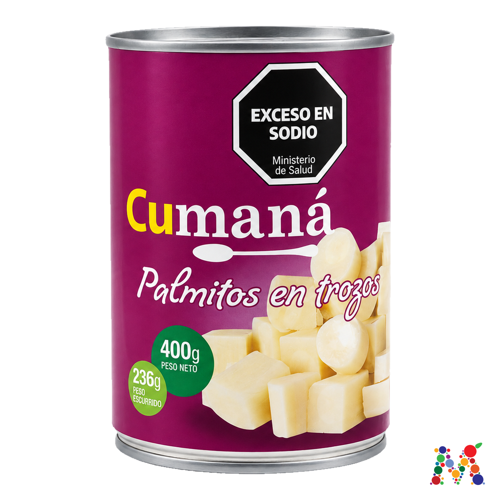palmitos cumana en trozos 400g: imagen 1