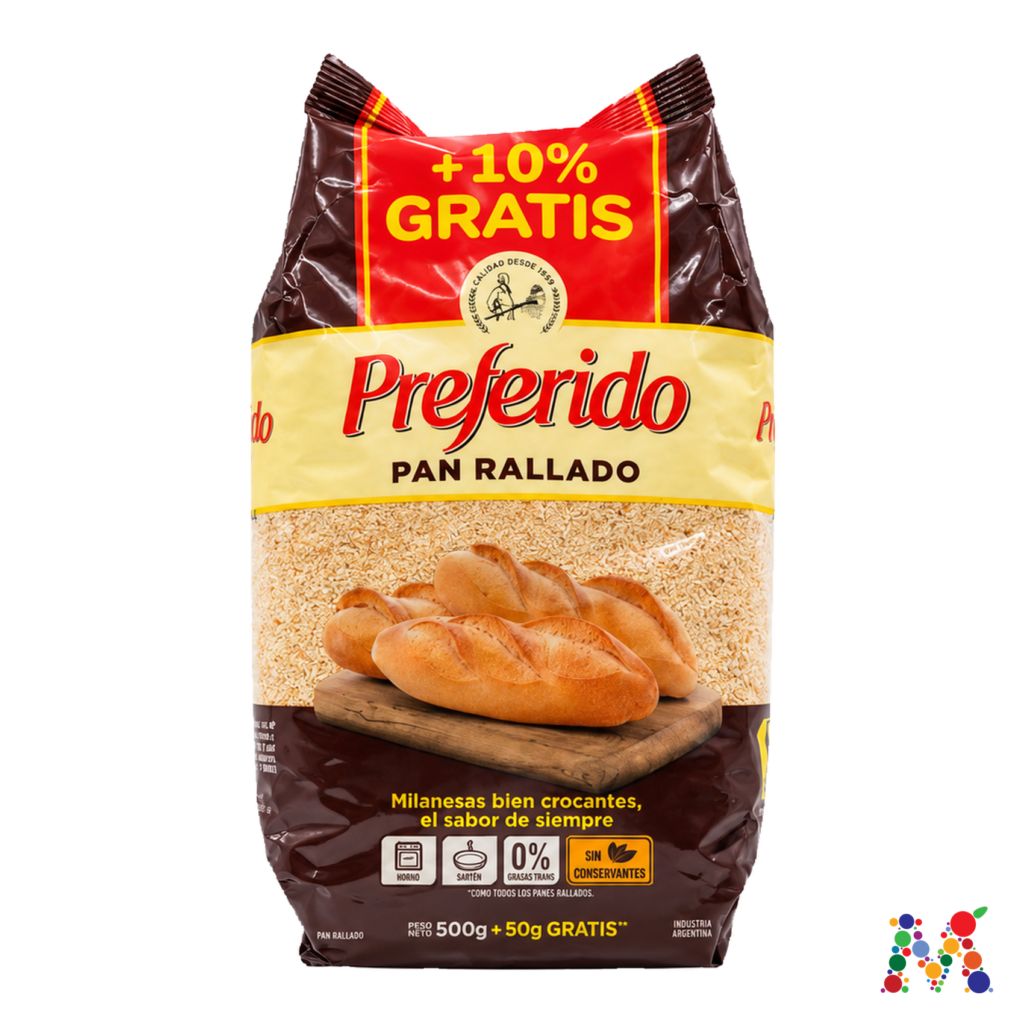 pan rallado preferido 550g