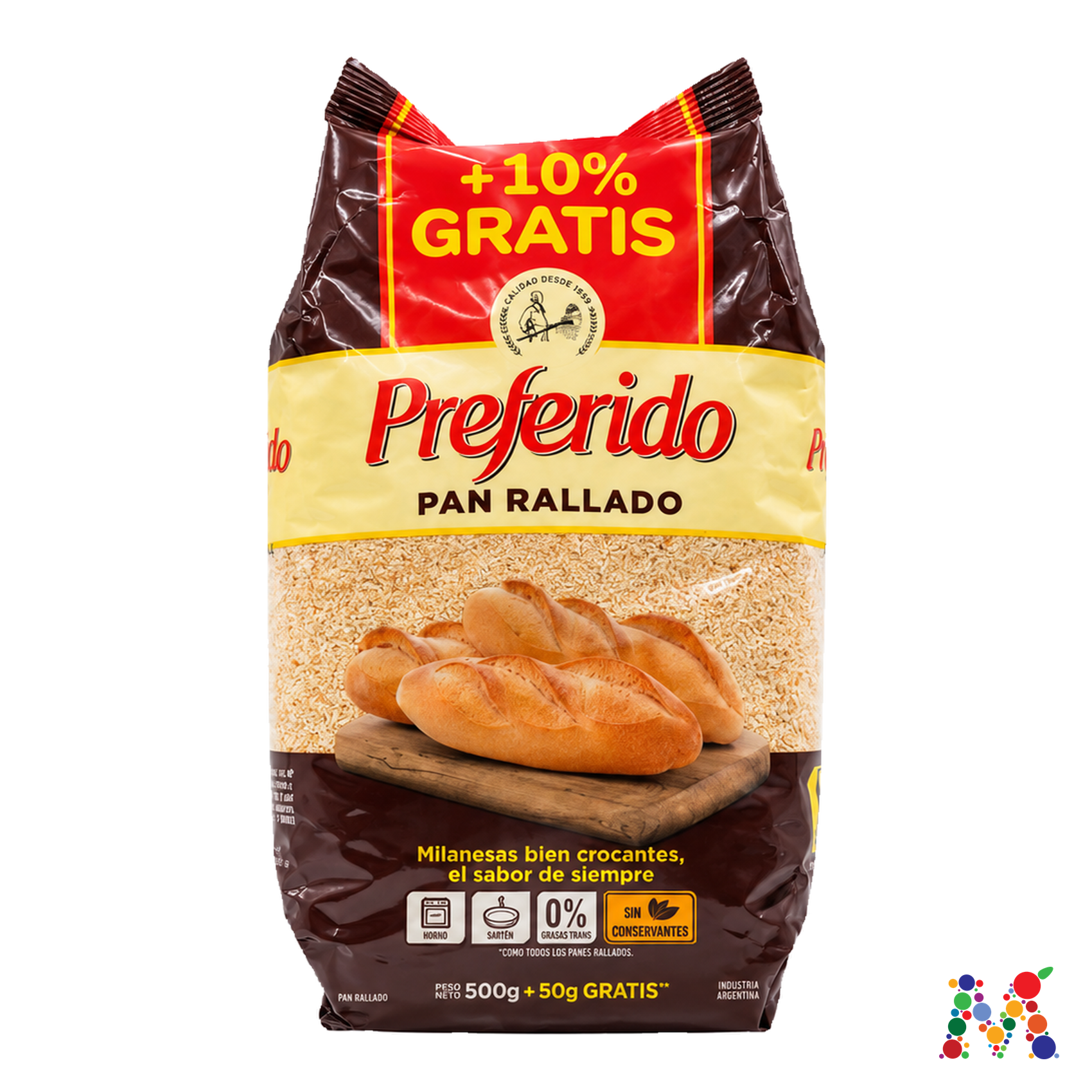 pan rallado preferido 550g: imagen 1