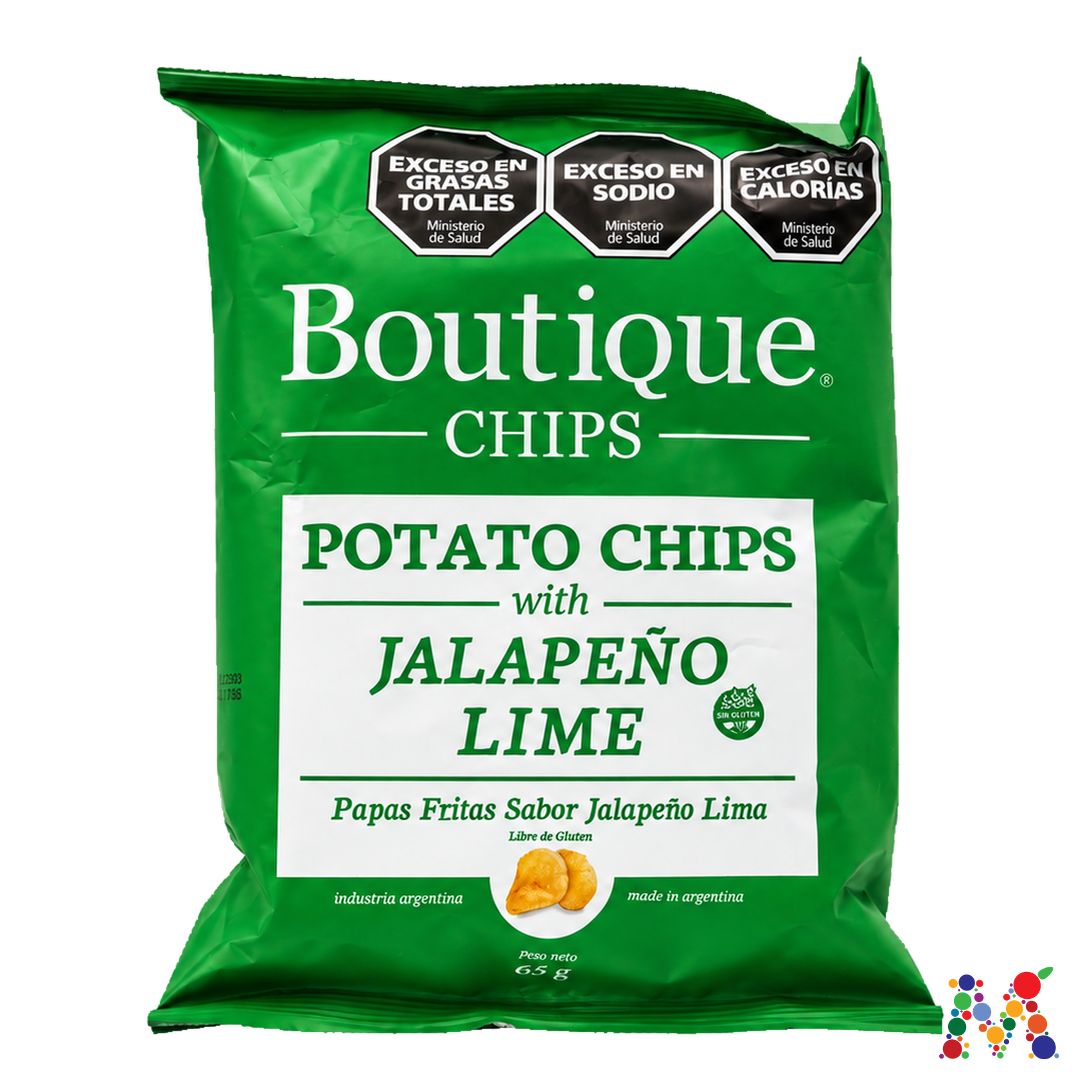 papas fritas boutique chips jalapeño lima: imagen 1
