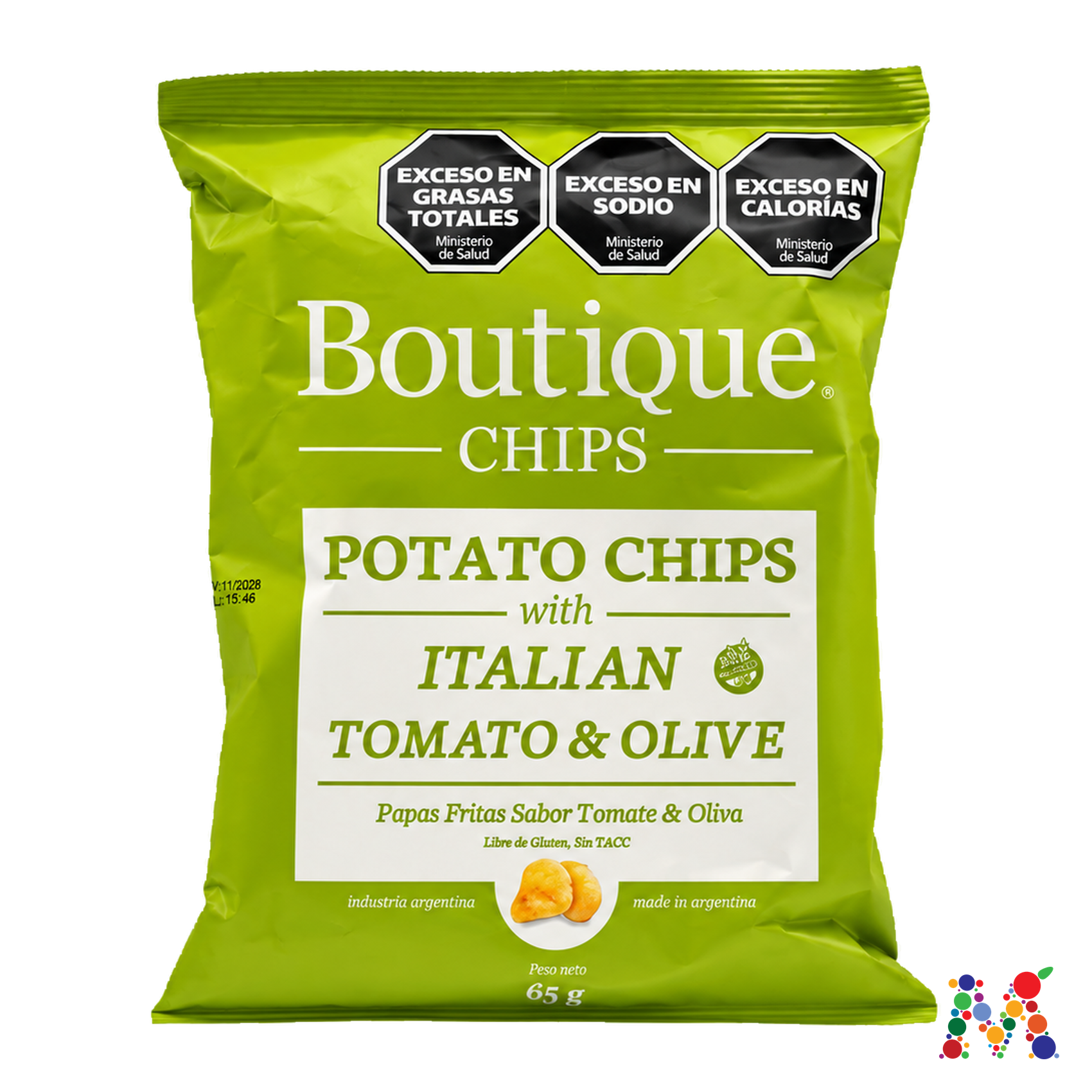 papas fritas boutique chips tomate y oliva: imagen 1