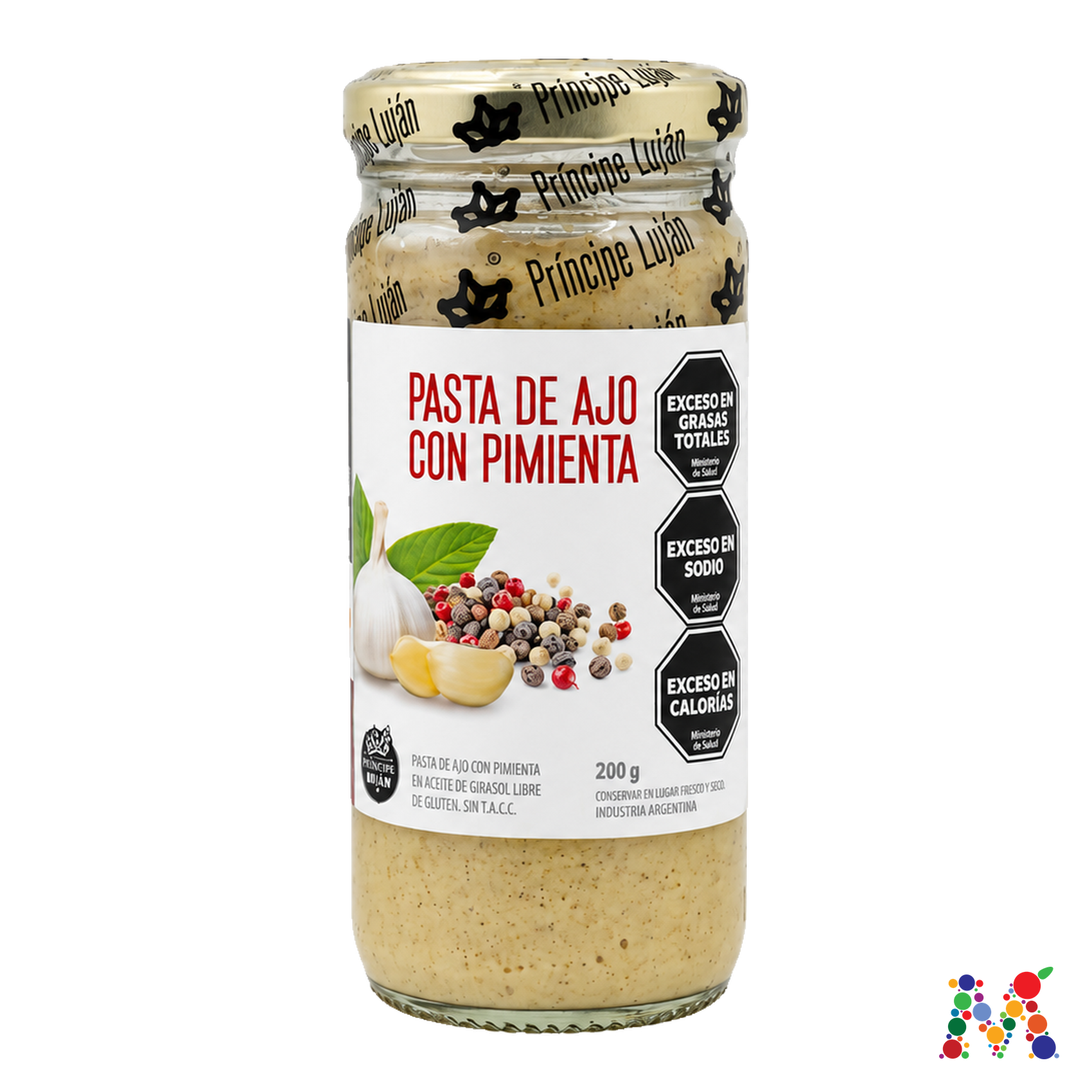 pasta de ajo principe lujan con pimienta 200g: imagen 1