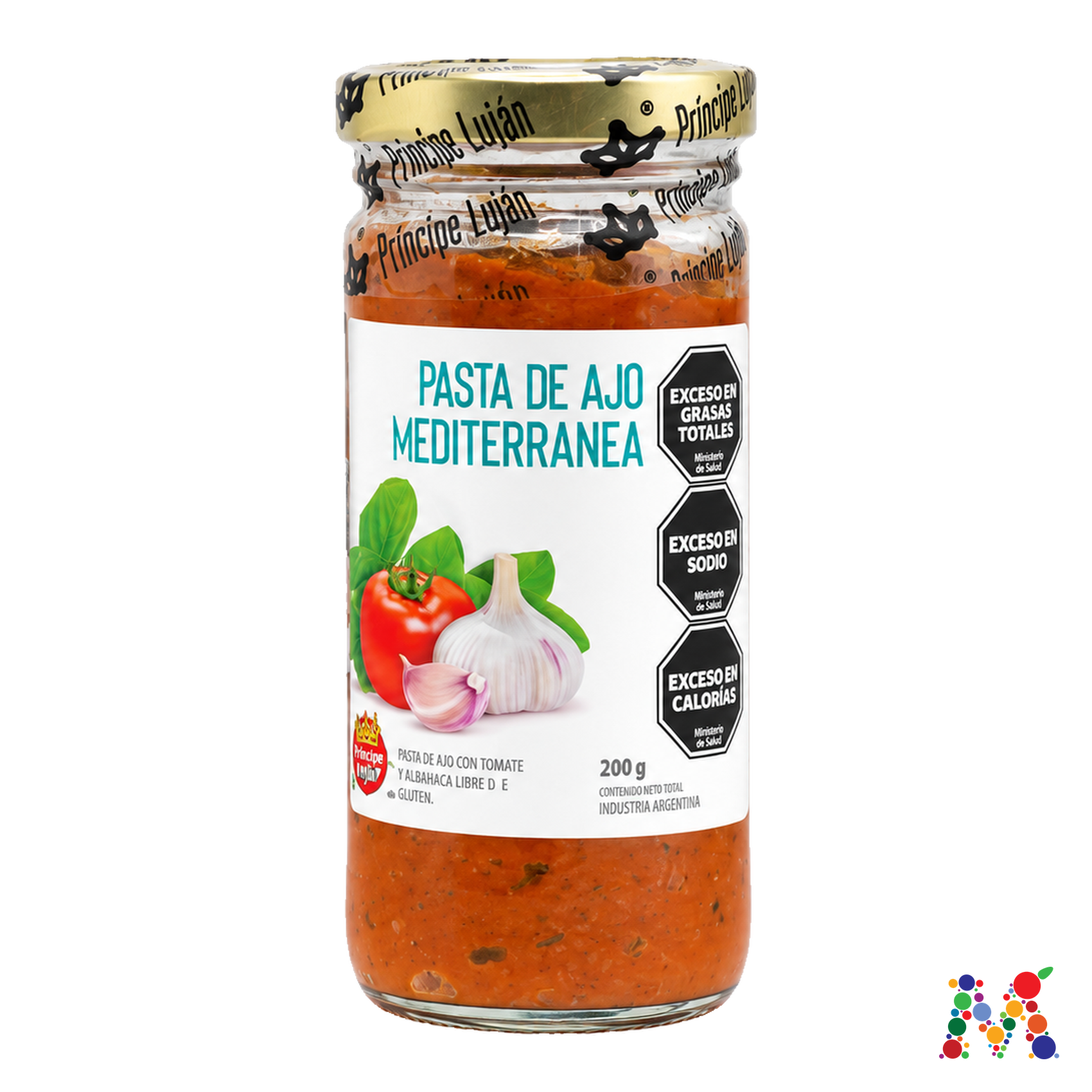 pasta de ajo principe lujan mediterranea 200g: imagen 1