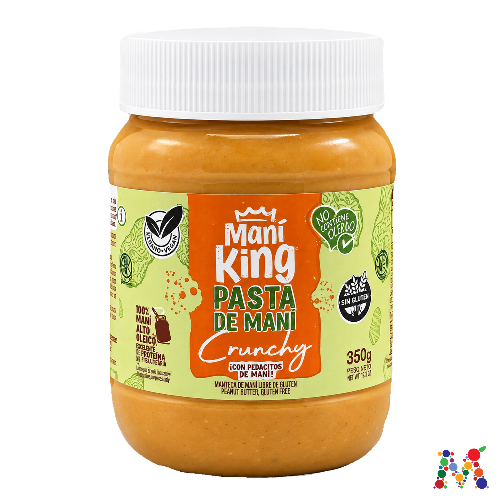 pasta de mani mani king crunchy 350g: imagen 1