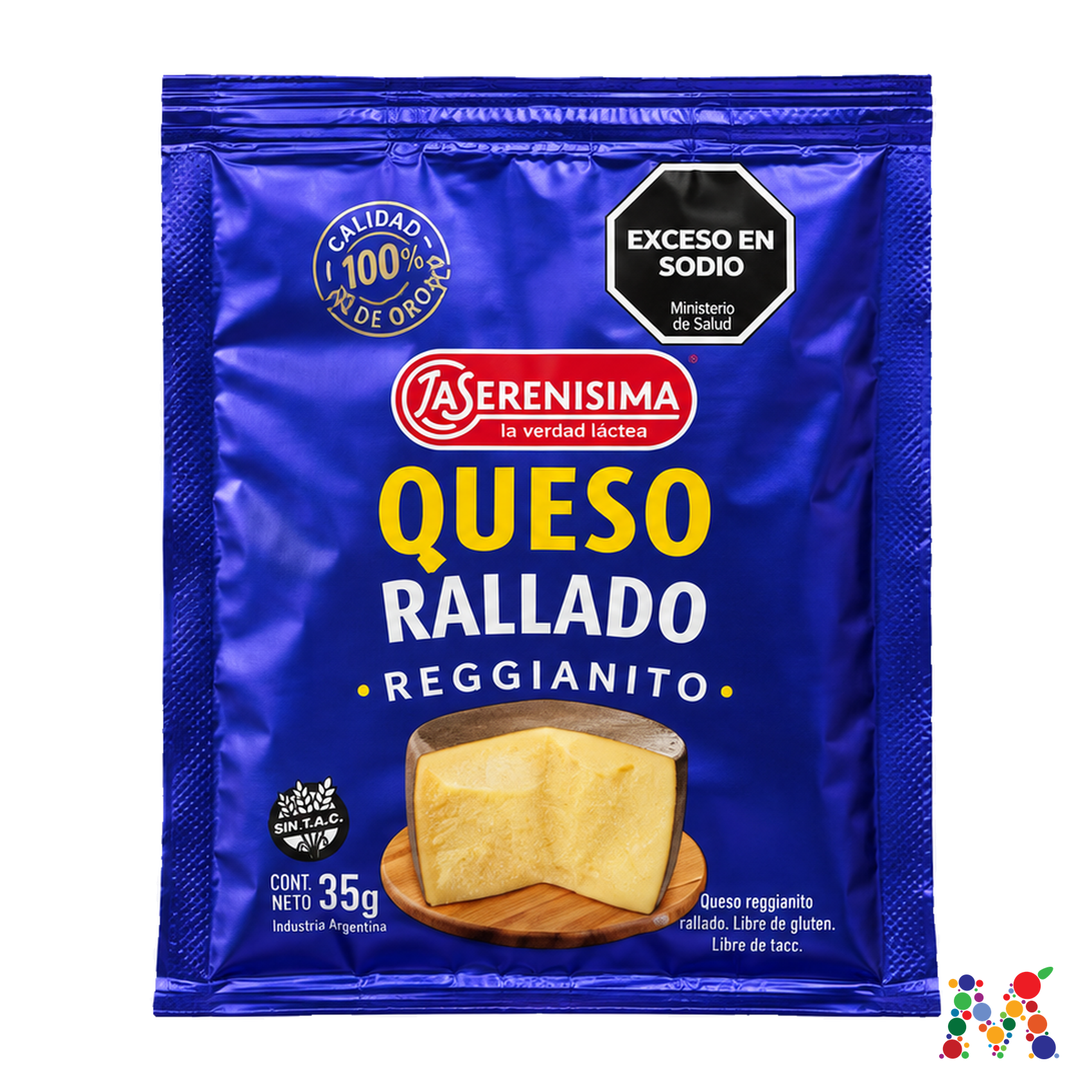 queso rallado la serenisima reggianito 35g: imagen 1