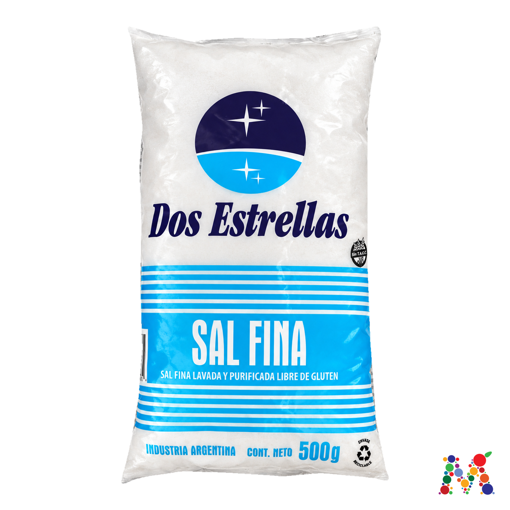sal dos estrellas fina 500g: imagen 1