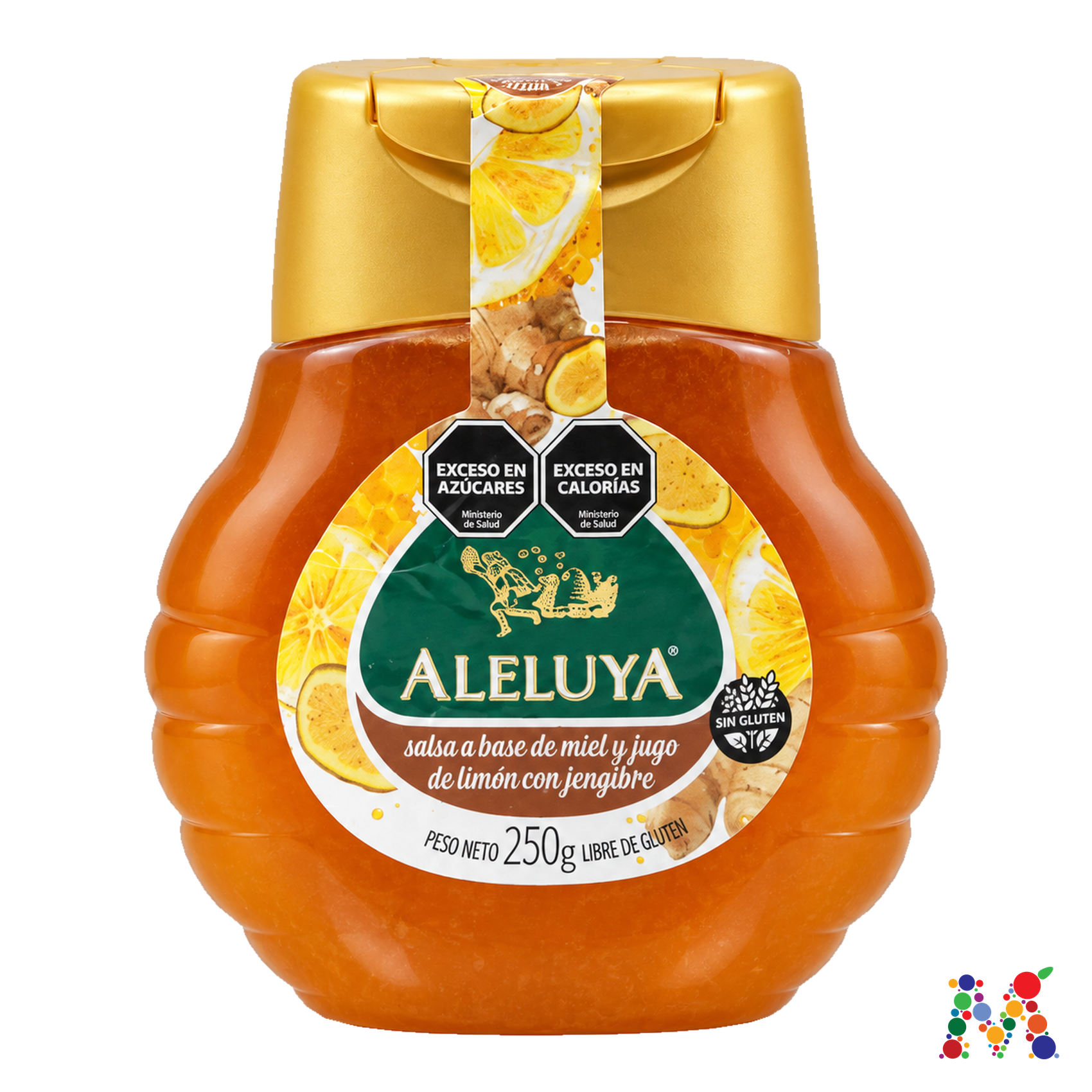 salsa aleluya a base de miel limon y jengibre 250g: imagen 1